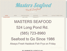 Tablet Screenshot of mastersseafood.com